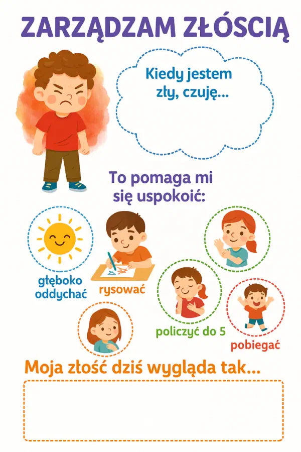 Darmowa Karta Pracy ze złością